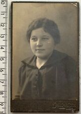 1900s CDV Yakubovich LIBAU Latvia Russia Woman Girl Antique Photo Visit Portrait picture