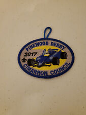 New - Boy Scouts - 2017 Pinewood Derby - Cimarron Council Patch picture