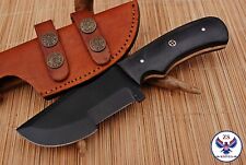 TRACKER 1095 CARBON STEEL TRACKER HUNTING KNIFE WITH MICARTA HANDLE - ZS 83 picture
