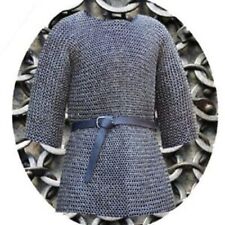 6 mm chain mail shirt Half Sleeve Shirt Round Rivited with Soiled ring medieval  picture
