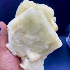 2.53LB Rare Transparent Green Cube Fluorite Mineral Crystal Specimen/China picture