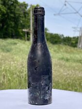 Antique Wine Bottle.Glass.1800's picture