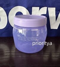 Tupperware Mini Universal Snack Jar 325 mL with Twist Cover Sheer Lavender New picture