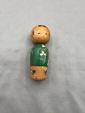 Vintage Wood Japanese Figure Needle Case- Rare picture