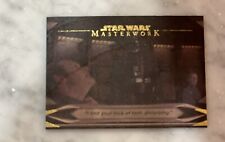 🔥 2021 Topps Star Wars Masterwork Darth Vader Lack of Faith #10/10 Wood Card picture