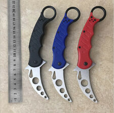 HQ Training Knife Karambit Carbon Steel Blade Plastic Non-slip Handle Trainer picture