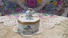 CUTE Herend Bunny Octagonal Trinket Box picture