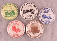 Antique Tracker - Engine Show Badges, Meriden, KS 1980's (5 pieces) picture