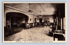 1915. INTERIOR, PARLOR, YWCA COLORADO SPRINGS, COLORADO. POSTCARD ST3 picture