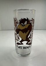 Vintage Looney Tunes Taz Devil Drinking Glass 1996 Warner Bros picture