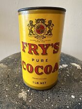 Vintage Fry’s Pure Cocoa Tin /paper Container Frys Cadbury Ltd Montreal Canada picture