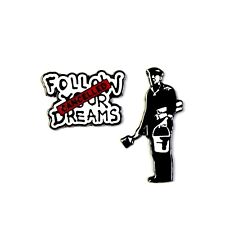 Banksy Art pin Licensed street art The Dreams Cancelled Pin Set picture