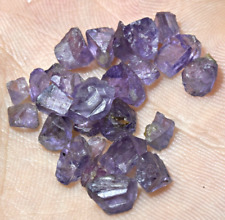 31 Carat Facet Grade Natural Transparent Purple Spinel Crystals Lot  #5 picture