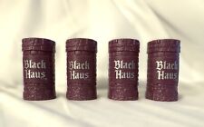 4 Purple Black Haus Castle shot glasses vintage collectibles Man Cave Must Have picture