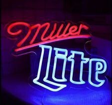 Miller Lite Neon Sign Light Lamp Beer Bar Decor Wall LED Man Cave Miller Lite picture