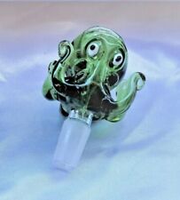 Primium 14mm Green Thick Glass Octopus Male Bowl Head Piece picture