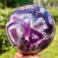 229G  Top Natural Dream Amethyst Sphere Polished Quartz Crystal Ball Healing picture