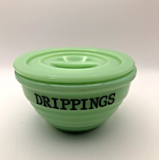 JADEITE DRIPPINGS JAR-1980s Beehive Shape No Chips, Cracks, Great Shape picture