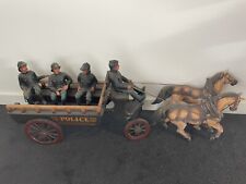 Horse Drawn Police Wagon Figurines picture