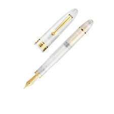 Omas Ogiva Fountain Pen in Frosted Demonstrator with Gold Trim - 14kt Flex Nib picture