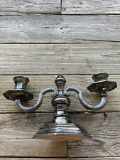 Christofle Gallia France Antique Silver Plated Candelabra 2 Candle Holder picture