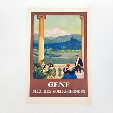 Rare 1910s Geneva Switzerland Vintage Travel Brochure Genf Early Swiss picture