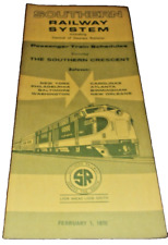 FEBRUARY 1970 SOUTHERN RAILWAY SYSTEM PUBLIC TIMETABLE FORM LT-77 picture