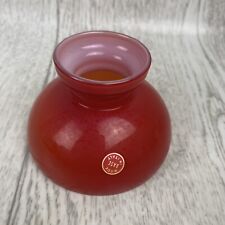 Vintage Aladdin Red/Cranberry Oil Student Table Glass Lamp Shade 4
