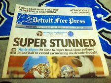 SUPER STUNNED Detroit Free Press 1/29/24 - Detroit Lions Lose NFC Championship  picture