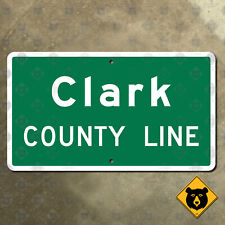 Nevada Clark County Line road sign boundary highway marker 21x12 picture