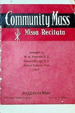 Community Mass Missa Recitata Booklet Latin English 1943 WH Puetter SJ picture