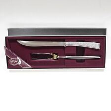 Carvel Hall Carving Cutlery Set Stainless Steel Silver Knife & Fork Vintage NIB picture