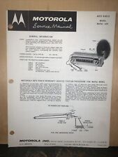 Motorola Radio -Service Manual- For 1957 Dodge Cars Schematics, Parts List.#624 picture