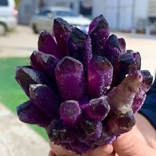 520G New Find purple PhantomQuartz Crystal Cluster MineralSpecimen picture