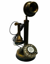 Antique ROTARY DIAL CANDLESTICK Telephone Vintage Working Landline Retro Phone picture