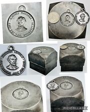 Abraham Lincoln Battle Of Gettysburg July 1-2-3 1863 Steel Medal Die w/ Token picture