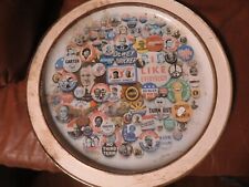 Vintage Rare Tin Tray Collectors Treasury of Campaign Buttons 1896-1980  picture