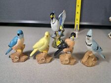 Ceramic Bird Figurines Lot of 5 One with repairs #2815L262 picture