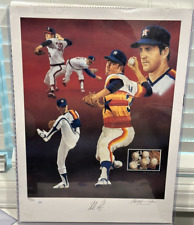 JSA Nolan Ryan Signed 5th No-Hitter Ltd Ed/383 Christopher Paluso Lithograph picture