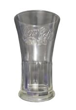 Vintage Clear Coca Cola Glass Flared Tumbler Heavy Thick Glass, Pre-owned picture
