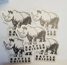 RARE BATTLE UNICORN 🦄 STICKERS 5 PACK LOT  picture