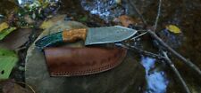 Damascus steel knife, Birthday gift, Hunting knife, Camping tool, handmade knife picture