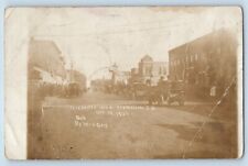 Vermillion SD Postcard RPPC Photo Fairbanks Day The City Extends Greetings Arch picture