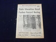 1969 MAR 13 BOSTON RECORD AMERICAN NEWSPAPER- STATE PUSHES FORCED BUSING-NP 6330 picture