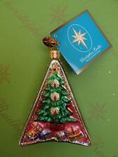 Christopher Radko XMas Tags Christmas Tree and Seabird Glass Ornament picture