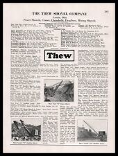 1926 Thew Shovel Company Lorain Ohio Photos Shovels Cranes & Draglines Print Ad picture