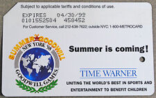 Expired 1999 NYC Subway Metro Card 1998 Summer Goodwill Games picture