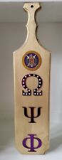 Omega Psi Phi Wooden Paddle Gold picture