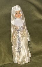 Vintage 11” Hard Plastic  Catholic Nun Sleepy Eyed Doll W Rosary  picture