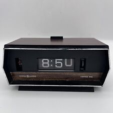 Vintage General Electric Rotating Flip Alarm Clock GE 8141-4 Clock TESTED READ picture